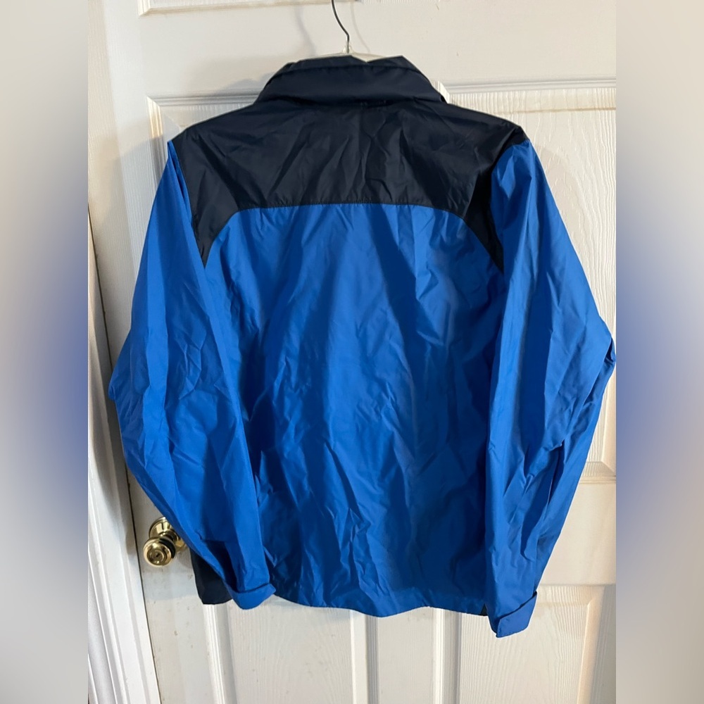 Columbia Blue and Black Windbreaker Jacket - Picture 2 of 4